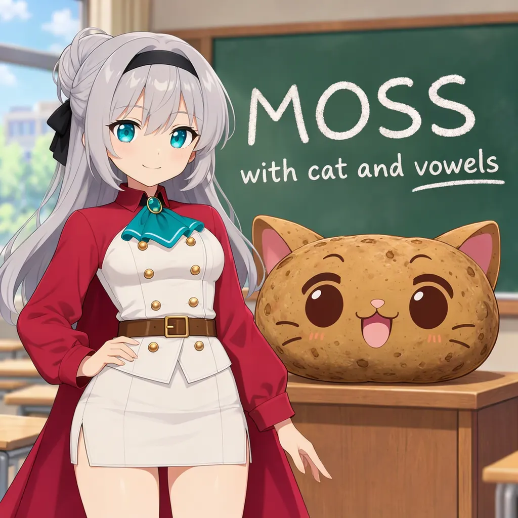MOSS with cat and vowels - by PotatCat