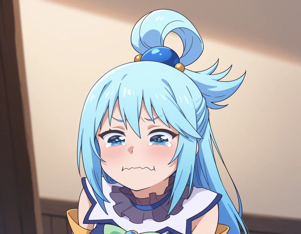 [IllustriousXL v0.1 LoCon] Aqua Crying | Meme - by justTNP