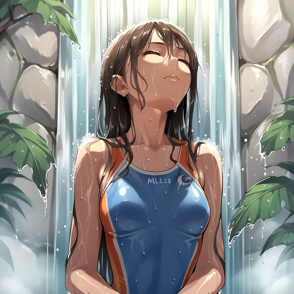 Underneath Waterfall - by Navedaxu