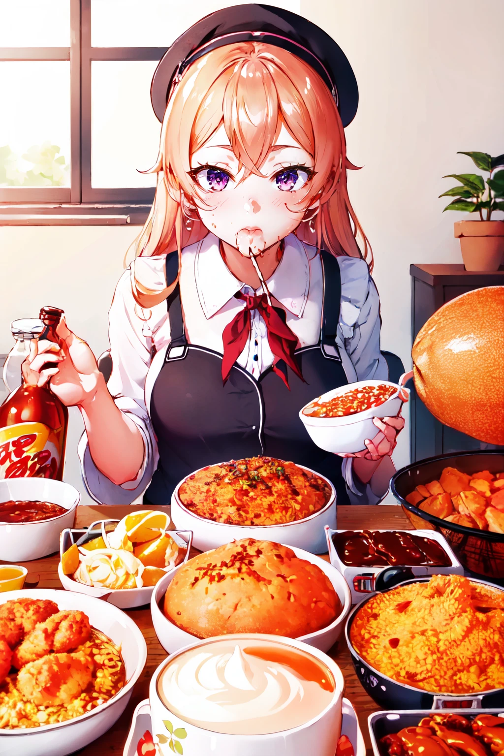 Mukbang (Eat BIG to get BIG) | Concept/Food LoRA - by FallenIncursio