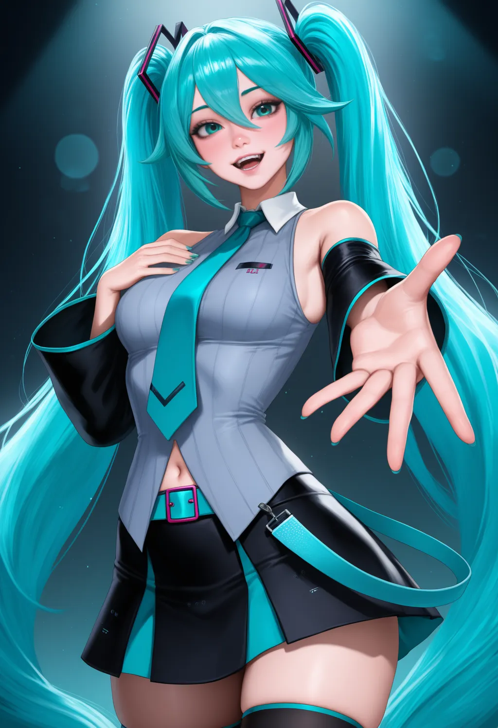 [NoobAI-XL EPS v1.1] Hatsune Miku (V6) | Vocaloid - by justTNP