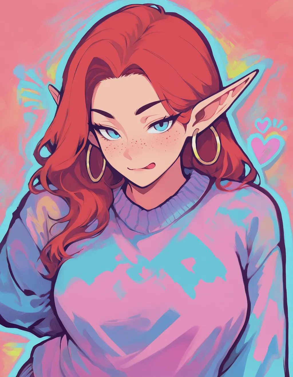Playful elf - by Noct
