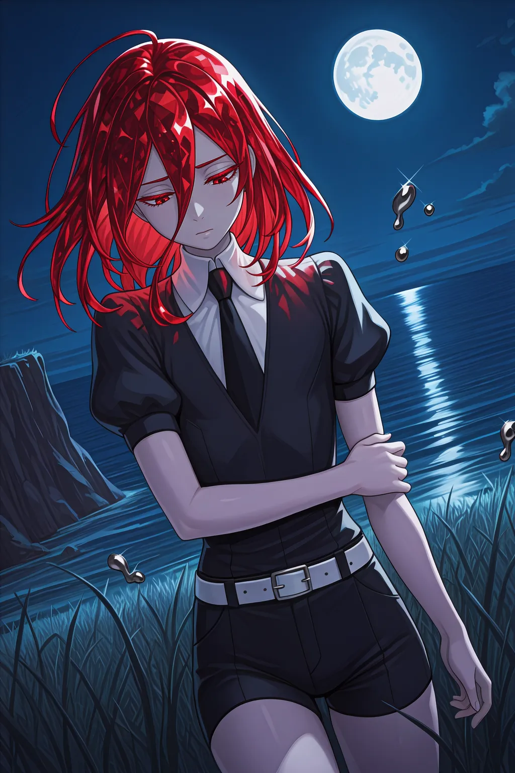 AI image #158301 by Hoseki: solo, hair between eyes - by Hoseki