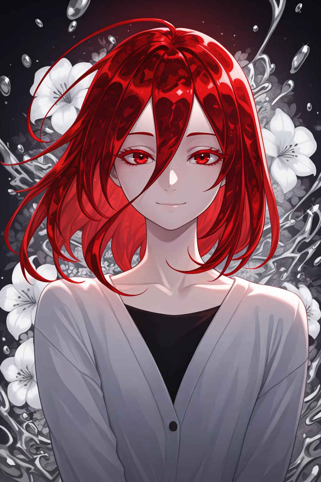 AI image #158303 by Hoseki: solo, flower - by Hoseki