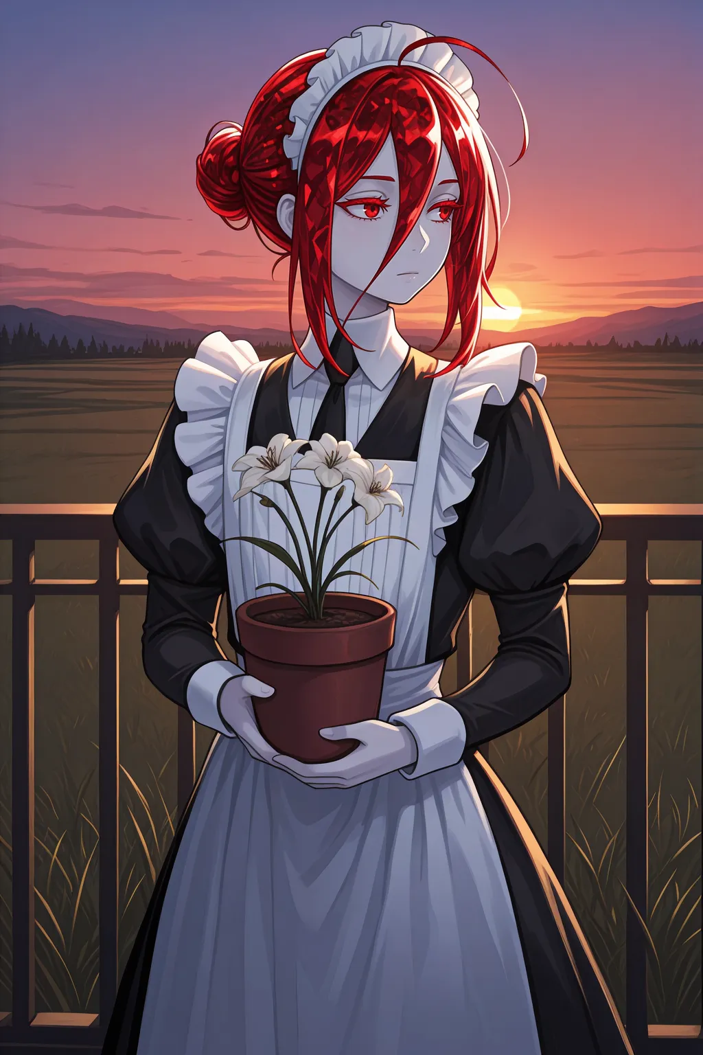 AI image #158302 by Hoseki: solo, flower - by Hoseki