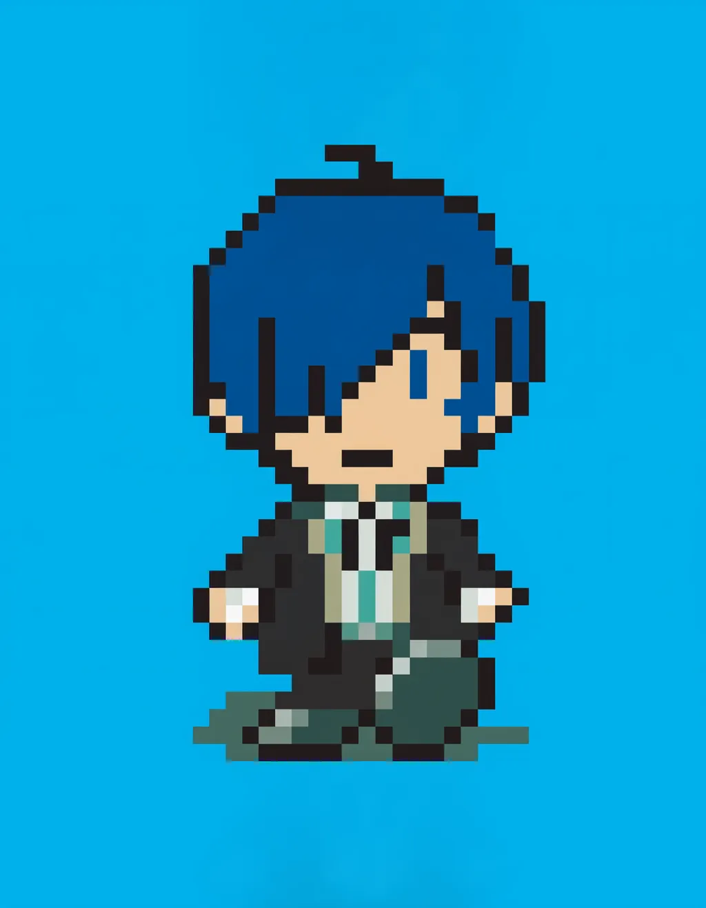 AI image #159167 by bsinky: solo, blue hair - by bsinky