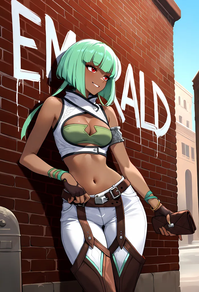 Emerald Sustrai - RWBY - Anima - by Navedaxu