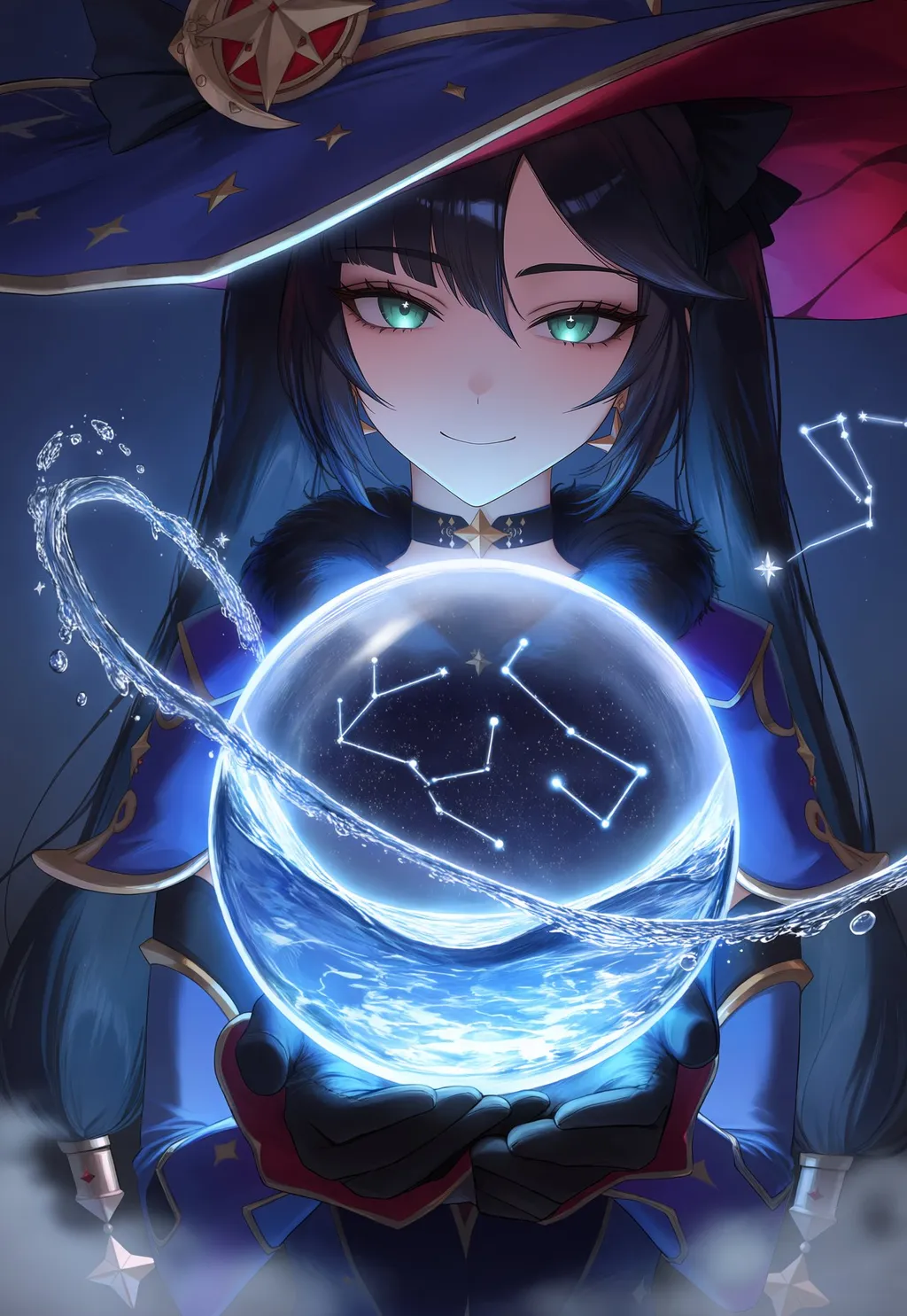 Mona (Genshin Impact) (Anima 1.0) - by Misaki_Akeno