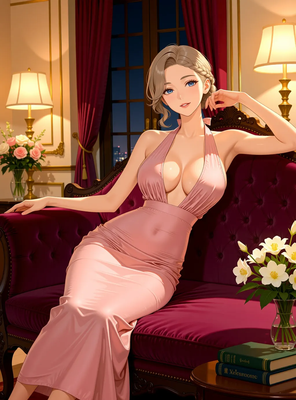 CLOTHES: Backless Halter Dress - by AIadoreyou