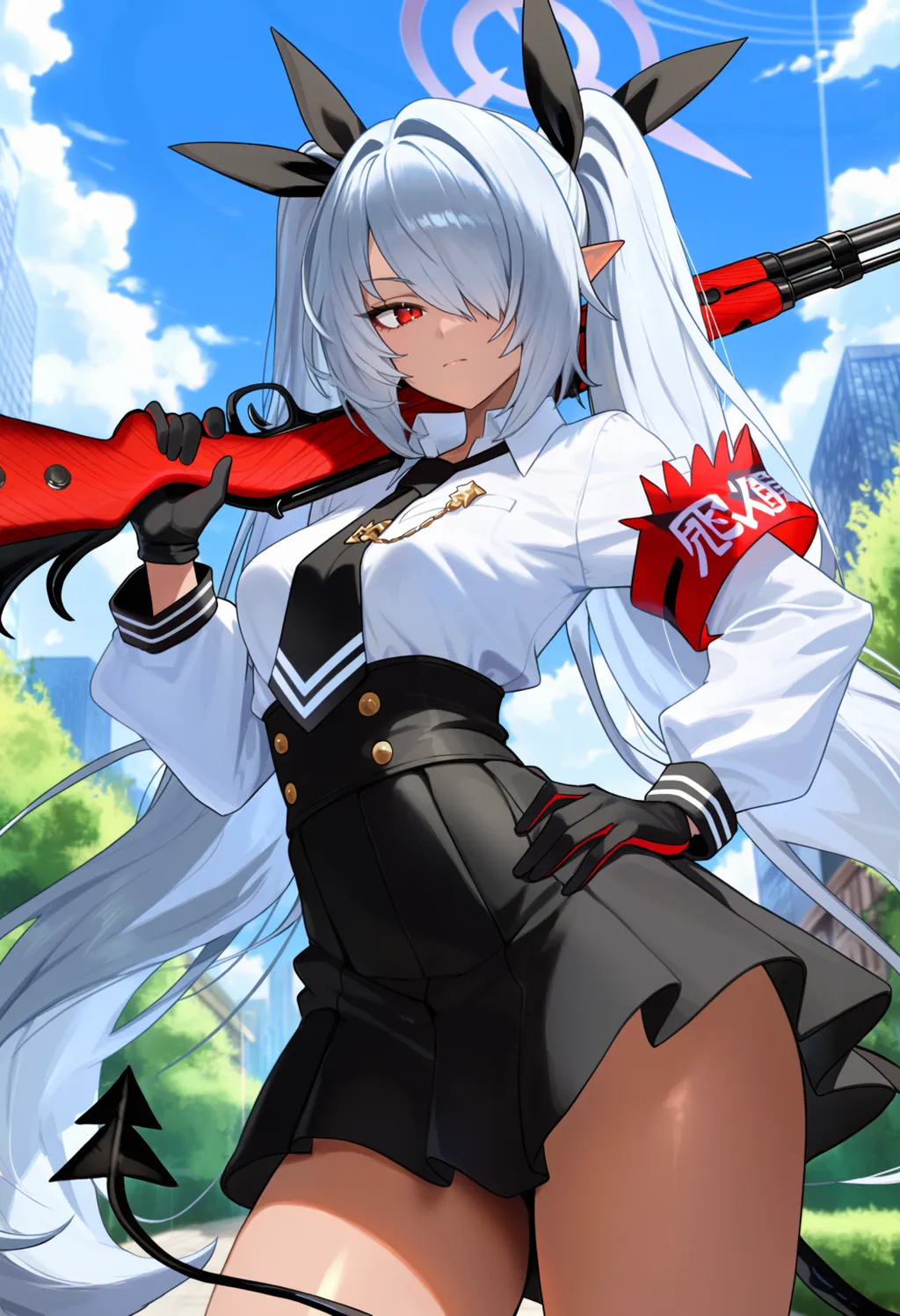Iori Shiromi 銀鏡イオリ | Blue Archive | 2 Outfits [Anima v1.0] - by Hoseki