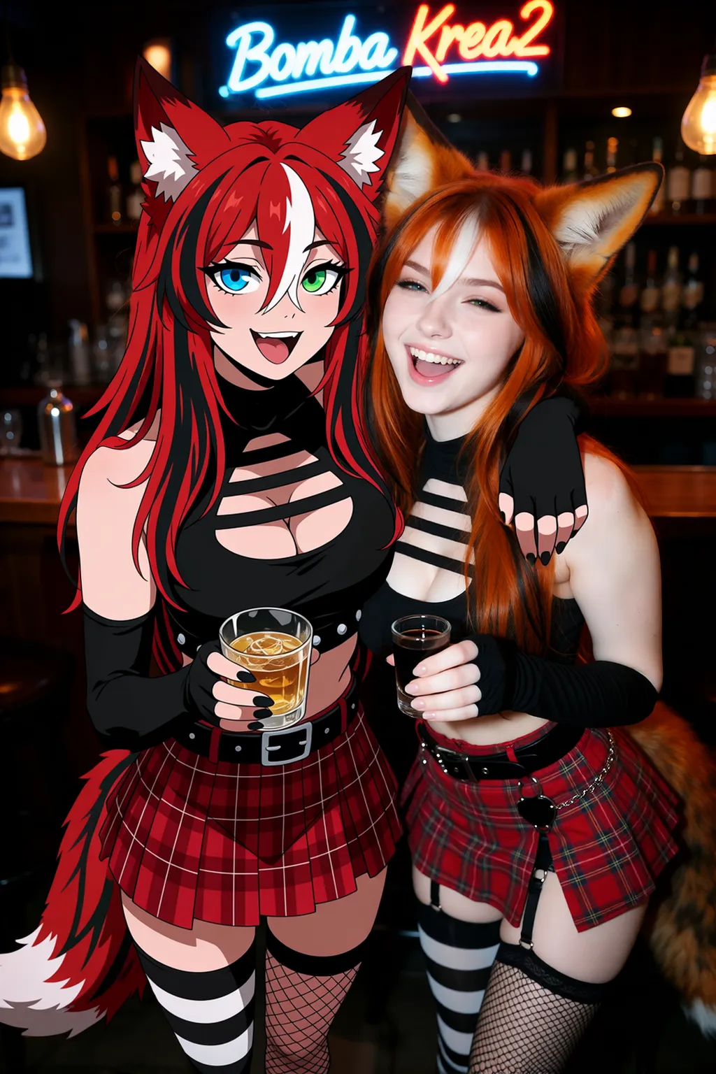 AI image #178126 by Bomba: long hair, animal ears - by Bomba