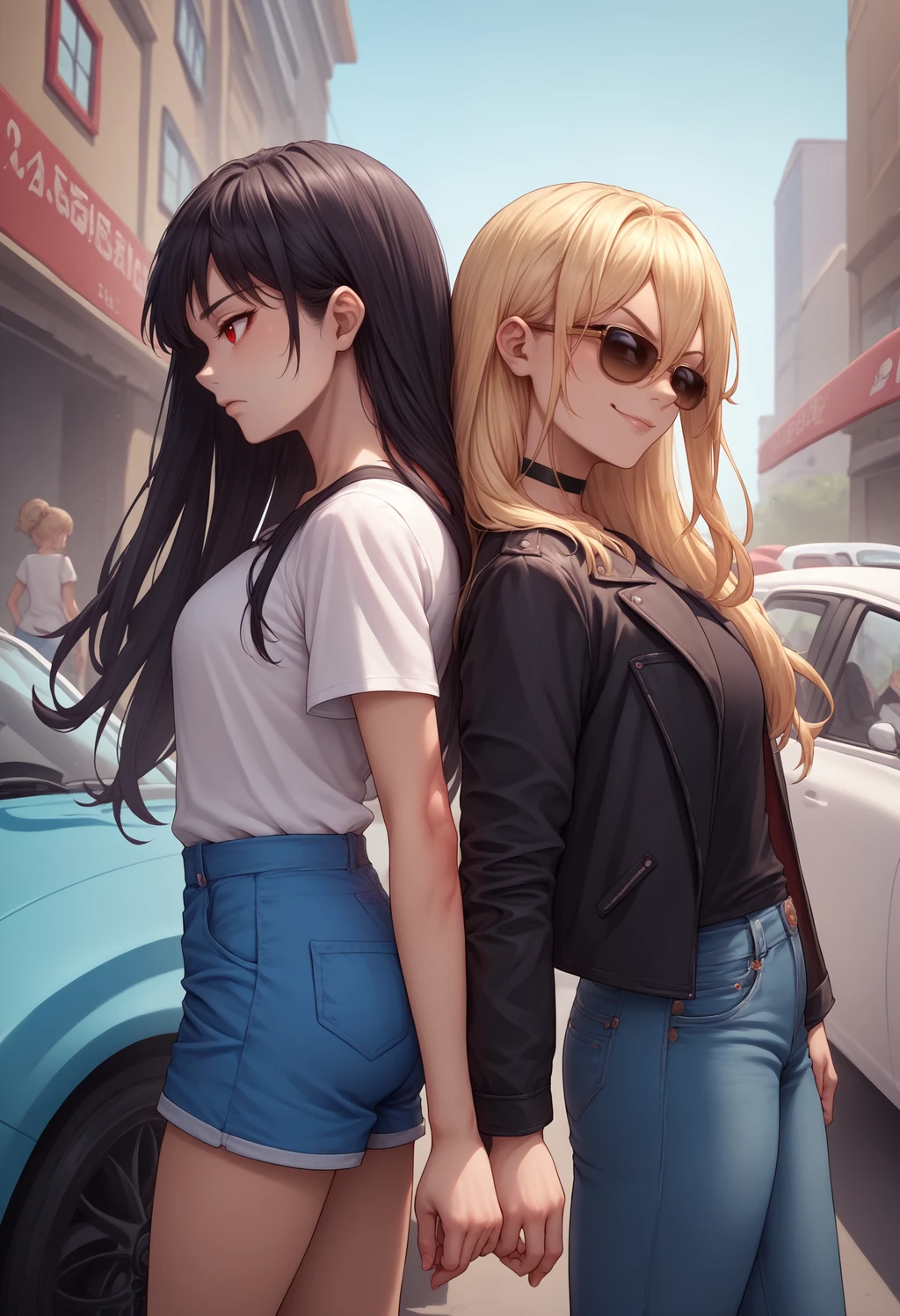 Back to Back | Concept LoRA XL - by FallenIncursio