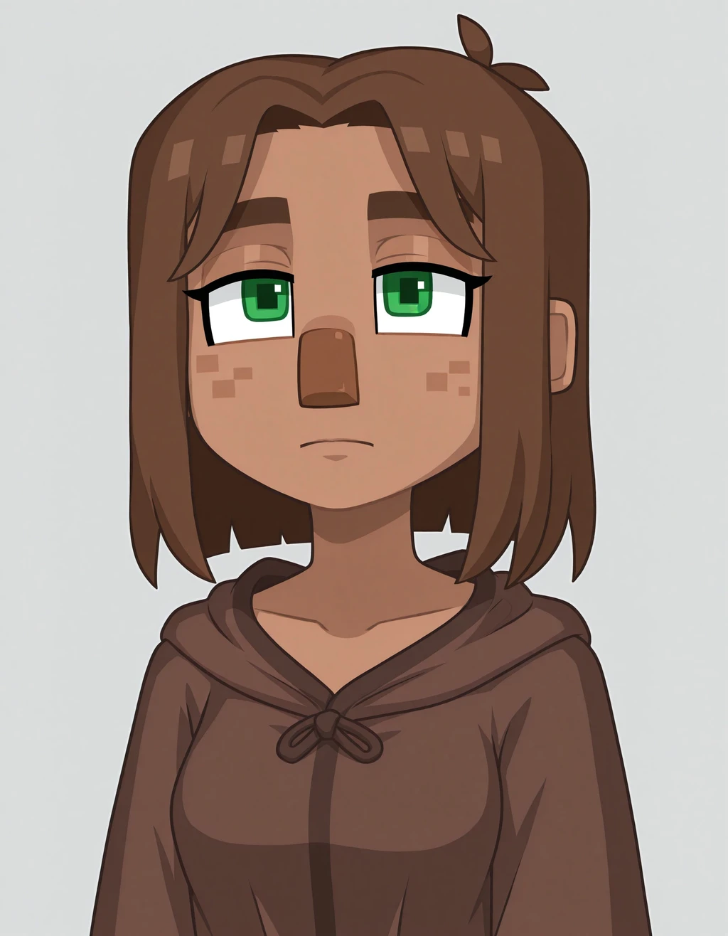 Villager Girl (Minecraft) - IL - by DarkjesustheFLord