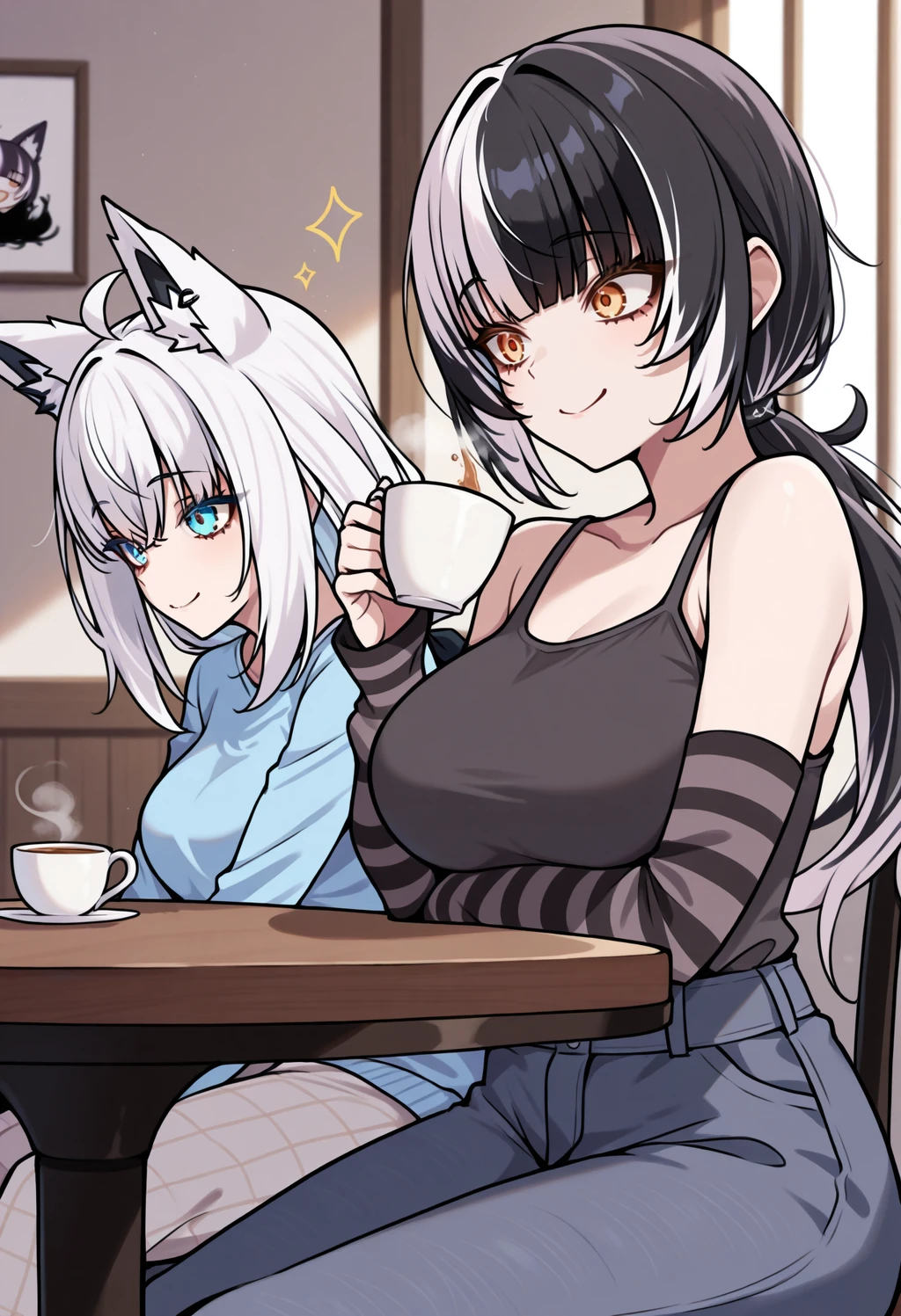 AI image #14293 by ChameleonAI: long hair, animal ears - by ChameleonAI