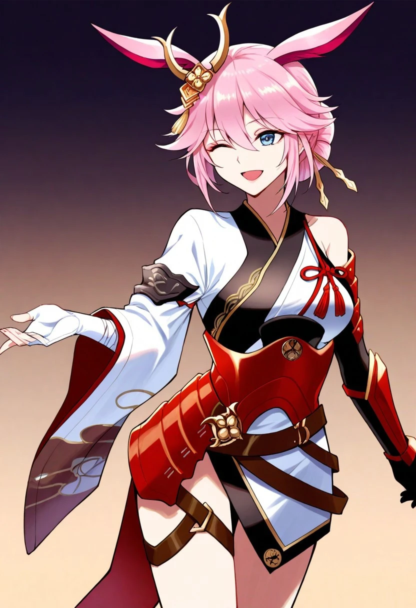 Honkai Impact 3rd - Yae Sakura - Flame Sakitama - by Naoto209