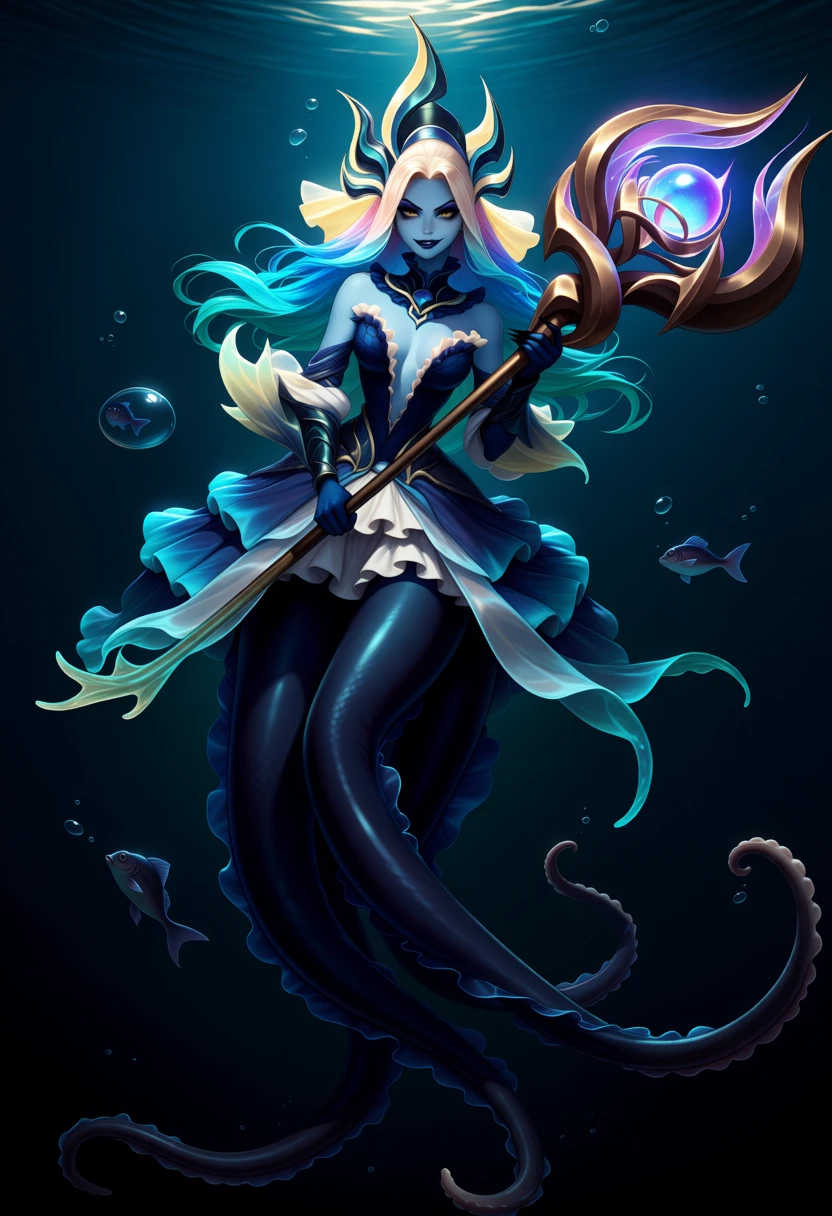 Nami / Sunken Shadows - League of Legends [Commission] - by Xeranah