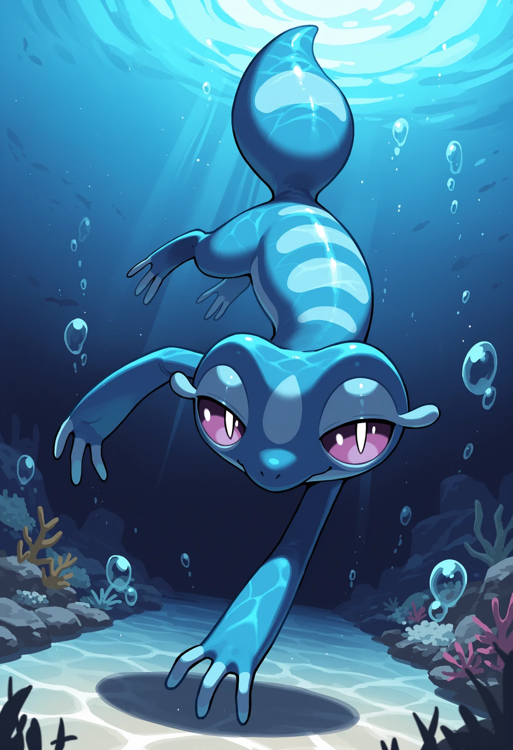 Gecqua - Pokémon - by Xeranah