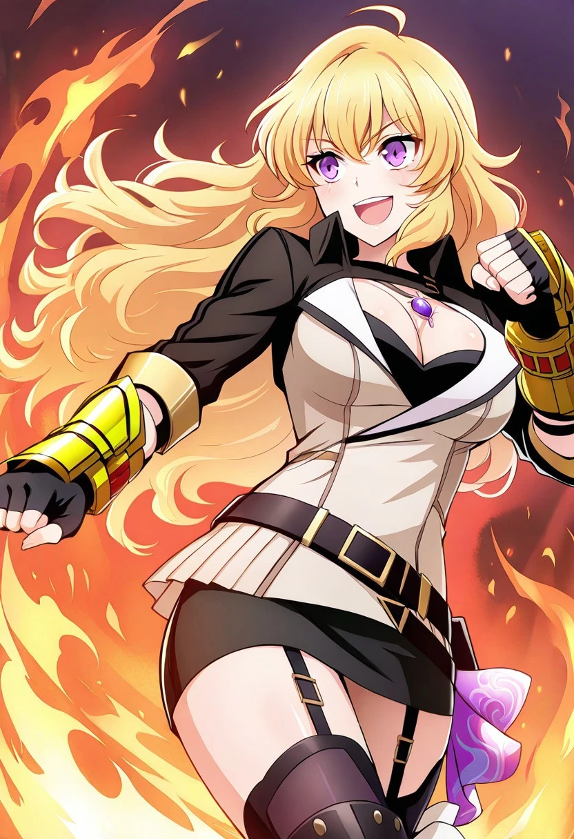 RWBY - Yang Xiao Long (Volume 2 Outfit: Hunter) - by Naoto209