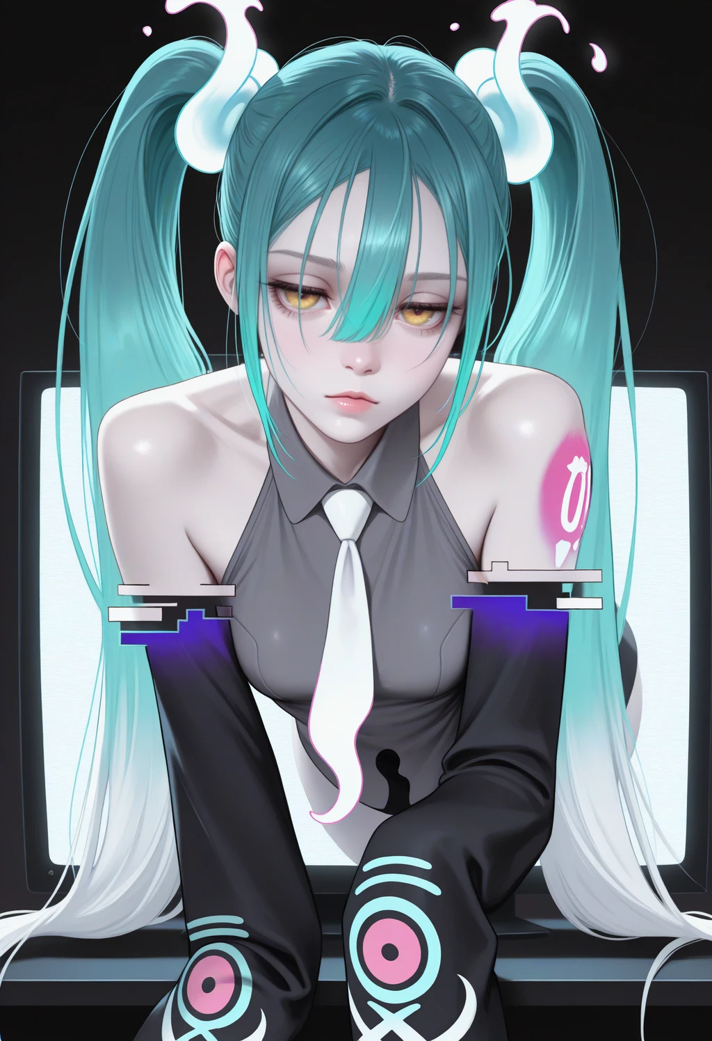 [IllustriousXL v0.1] Ghost Miku | Project Voltage - by justTNP