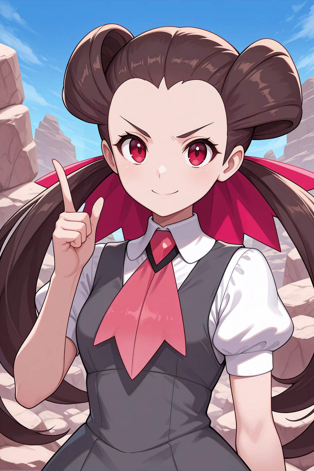 Roxanne/ツツジ (Pokemon Ruby and Sapphire) SDXL LoRA | 3 Outfits [Illustrious] - by novowels