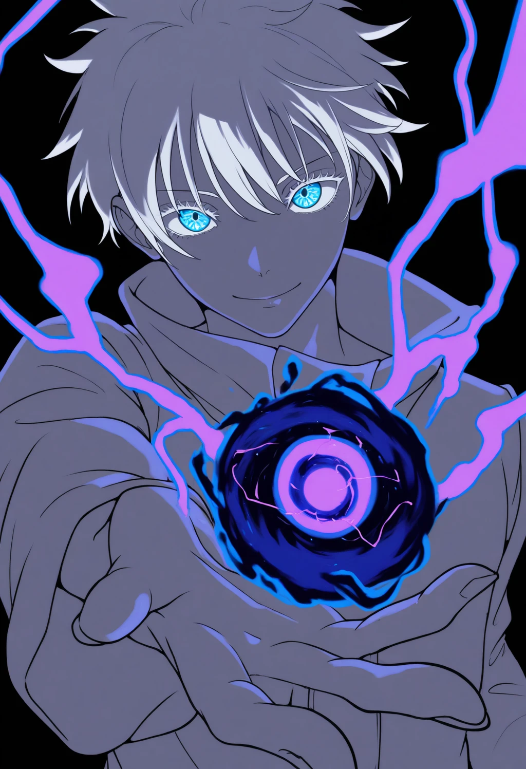 AI image #27370 by ChameleonAI: solo, black background - by ChameleonAI