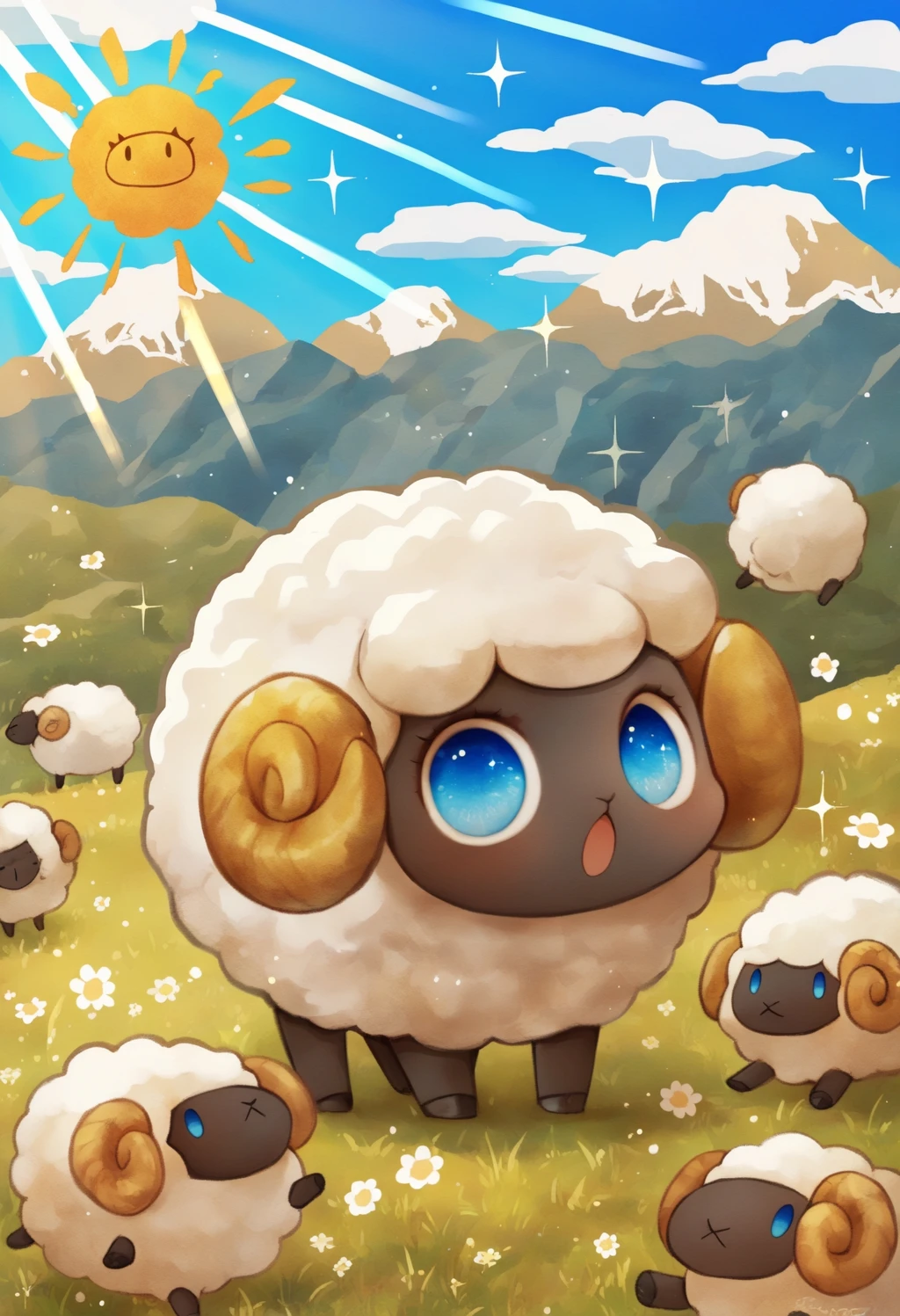 Sheep shocked - by PotatCat