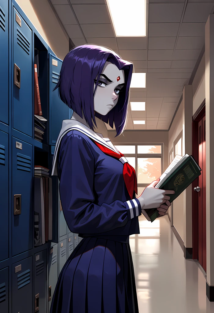 School Hallway - Anima - by Navedaxu