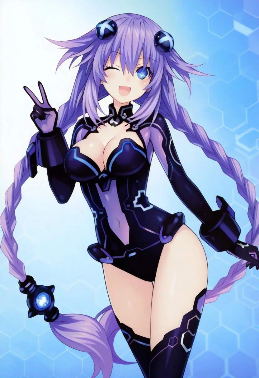 Purple Heart - Hyperdimension Neptunia - by Naoto209