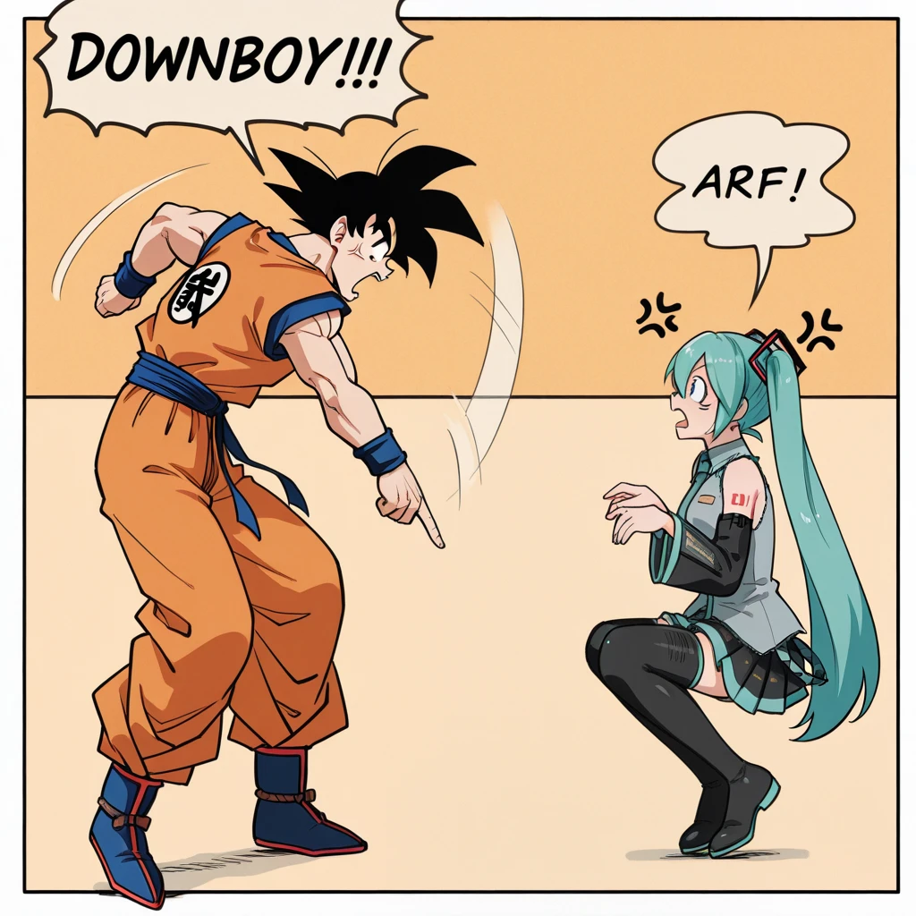 Down Boy!! | Meme Pose Trend Concept | IllustriousXL and NoobAI - by androidxl