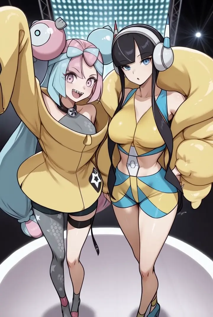 AI video #1380 by novowels: long hair, blue hair - by novowels