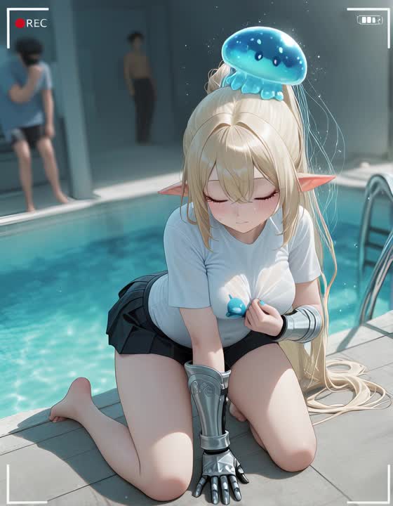 AI video #129 by Semi:nehey:: 1girl, long hair - by Semi:nehey: