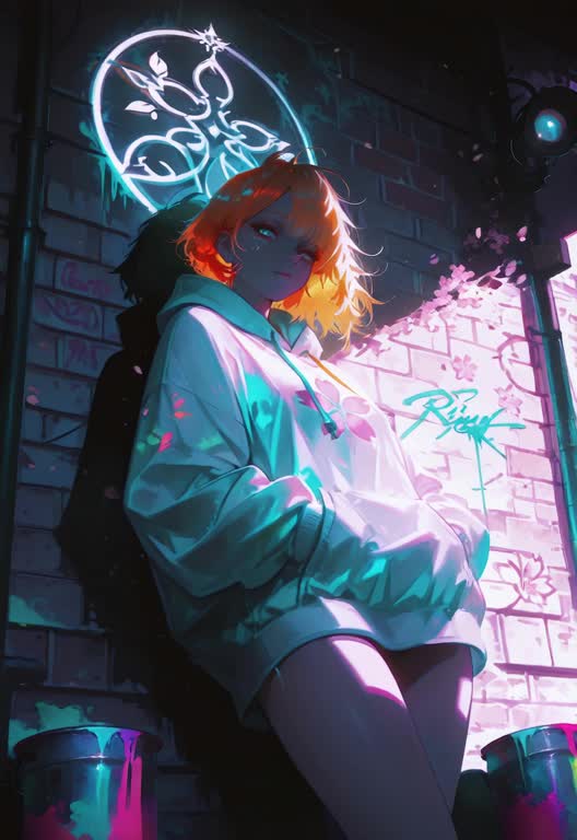 AI video #174 by Semi:nehey:: 1girl, solo - by Semi:nehey: