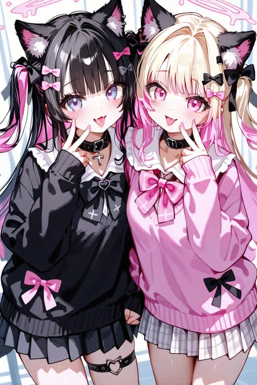 AI video #176 by Semi:nehey:: long hair, animal ears - by Semi:nehey: