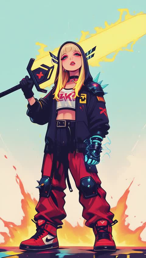 AI video #248 by Semi:nehey:: 1girl, solo - by Semi:nehey: