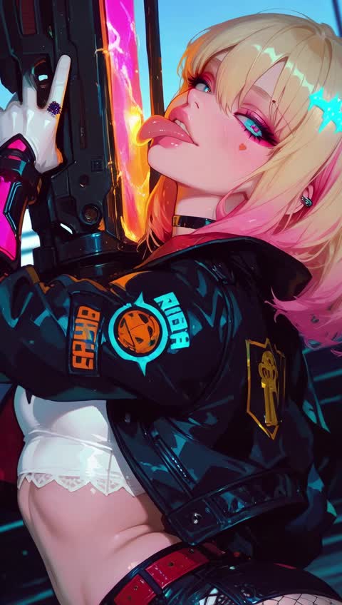 AI video #289 by Semi:nehey:: 1girl, solo - by Semi:nehey: