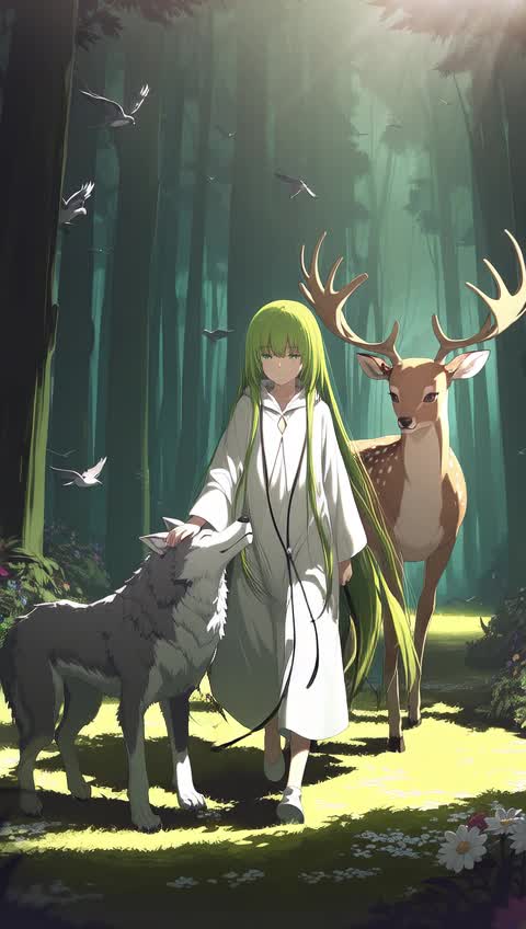 AI video #354 by Semi:nehey:: enkidu (fate), solo - by Semi:nehey: