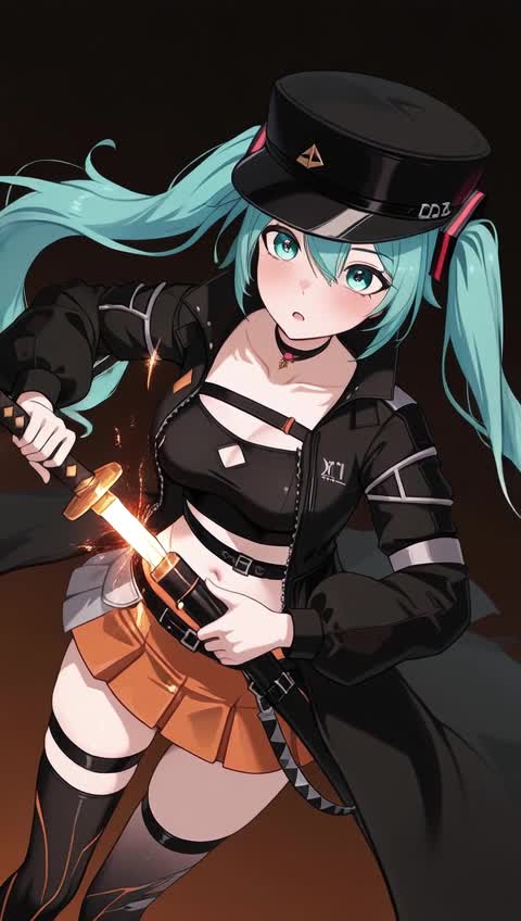 AI video #363 by Semi:nehey:: hatsune miku, 1girl - by Semi:nehey: