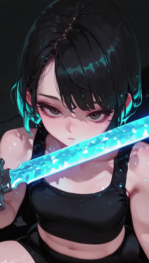 AI video #368 by Semi:nehey:: 1girl, solo - by Semi:nehey: