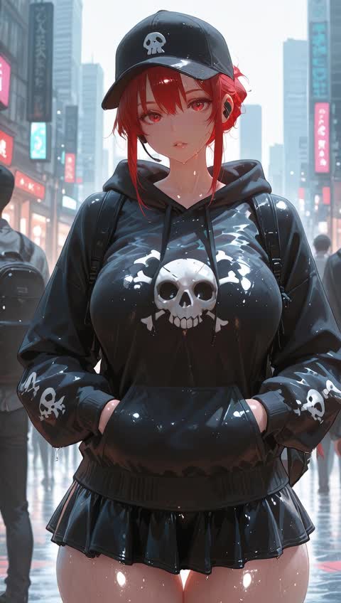 AI video #374 by Semi:nehey:: 1girl, breasts - by Semi:nehey: