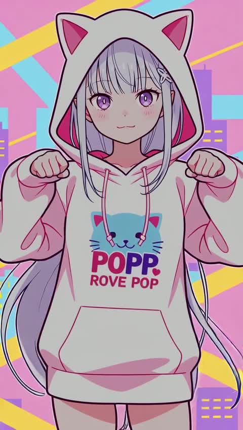 AI video #427 by Semi:nehey:: emilia (re:zero), 1girl - by Semi:nehey:
