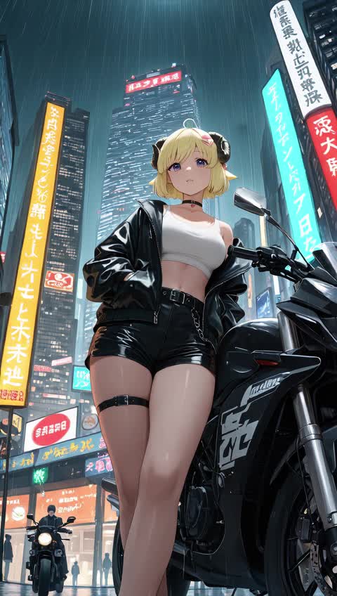 AI video #439 by Semi:nehey:: tsunomaki watame, 1girl - by Semi:nehey: