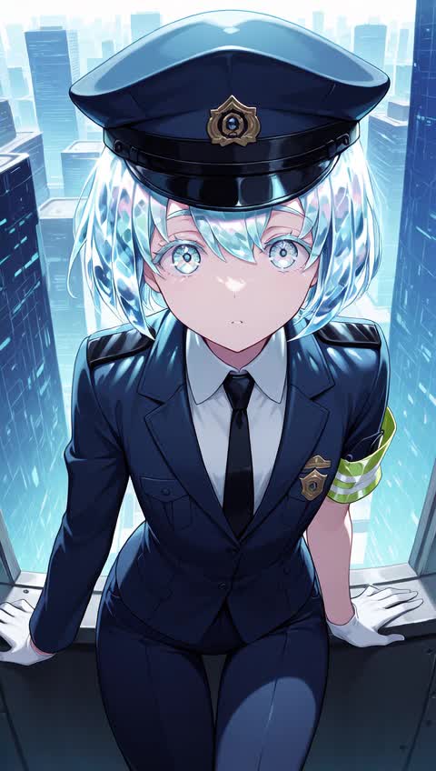 AI video #444 by Semi:nehey:: diamond (houseki no kuni), solo - by Semi:nehey: