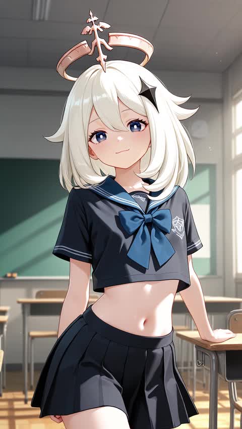 AI video #447 by Semi:nehey:: paimon (genshin impact), 1girl - by Semi:nehey: