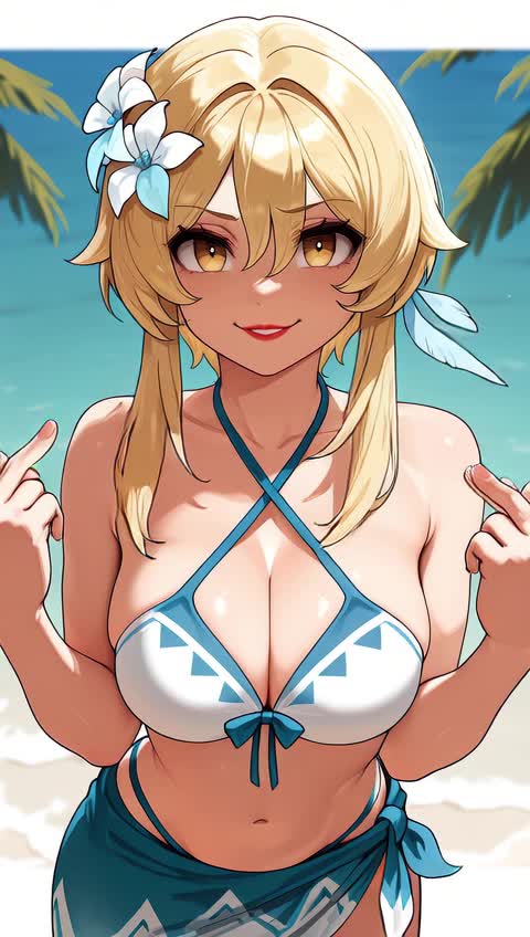 AI video #496 by Semi:nehey:: lumine (genshin impact), 1girl - by Semi:nehey: