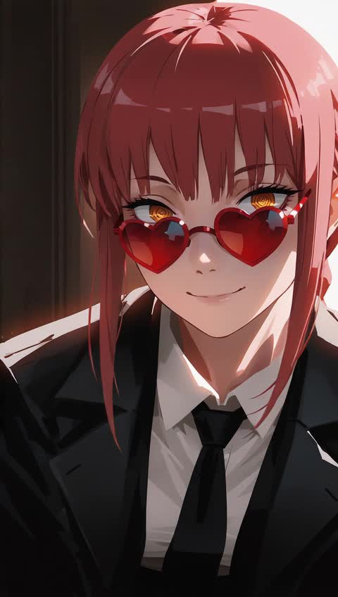 AI video #504 by Semi:nehey:: makima (chainsaw man), 1girl - by Semi:nehey: