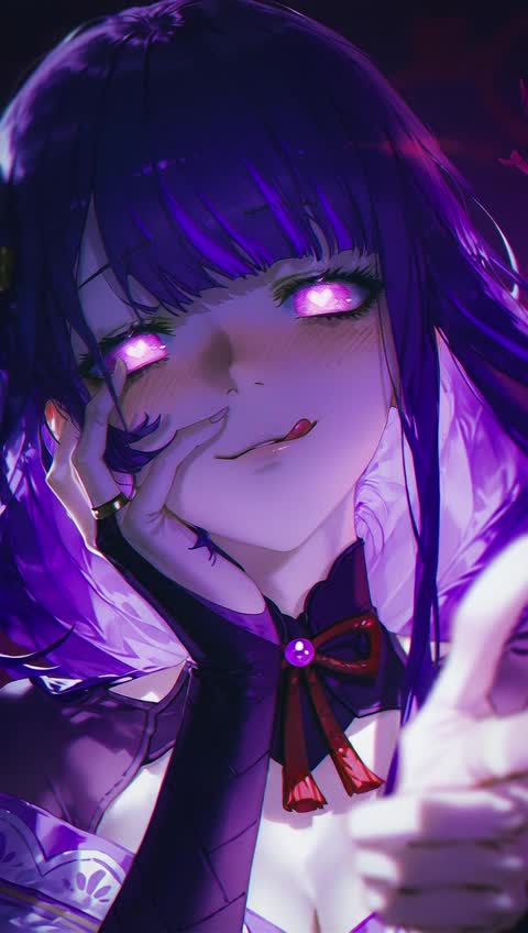 AI video #535 by Semi:nehey:: raiden shogun, 1girl - by Semi:nehey:
