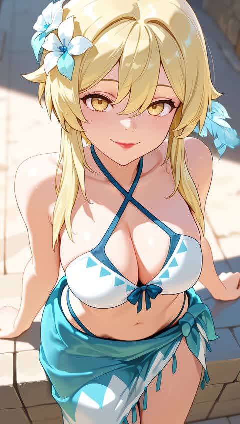 AI video #539 by Semi:nehey:: lumine (genshin impact), 1girl - by Semi:nehey: