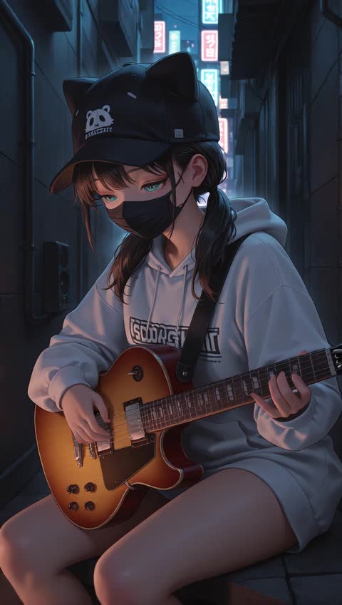 AI video #555 by Semi:nehey:: 1girl, solo - by Semi:nehey: