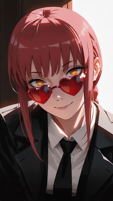 AI video #576 by Semi:nehey:: makima (chainsaw man), 1girl - by Semi:nehey: