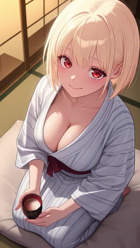 AI video #589 by Semi:nehey:: nishikigi chisato, 1girl - by Semi:nehey: